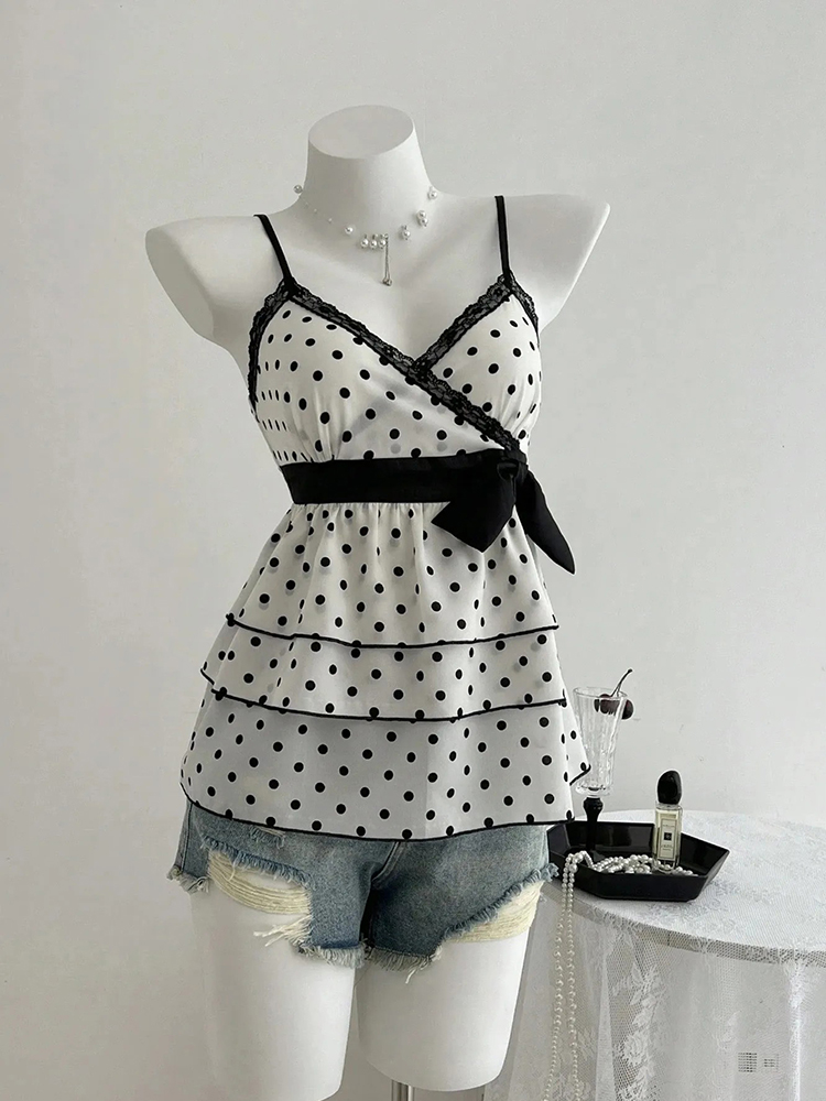 Summer Clothing For 60 Year Old Woman - 프렌치 스타일 레트로 레이스 패치워크 컬러