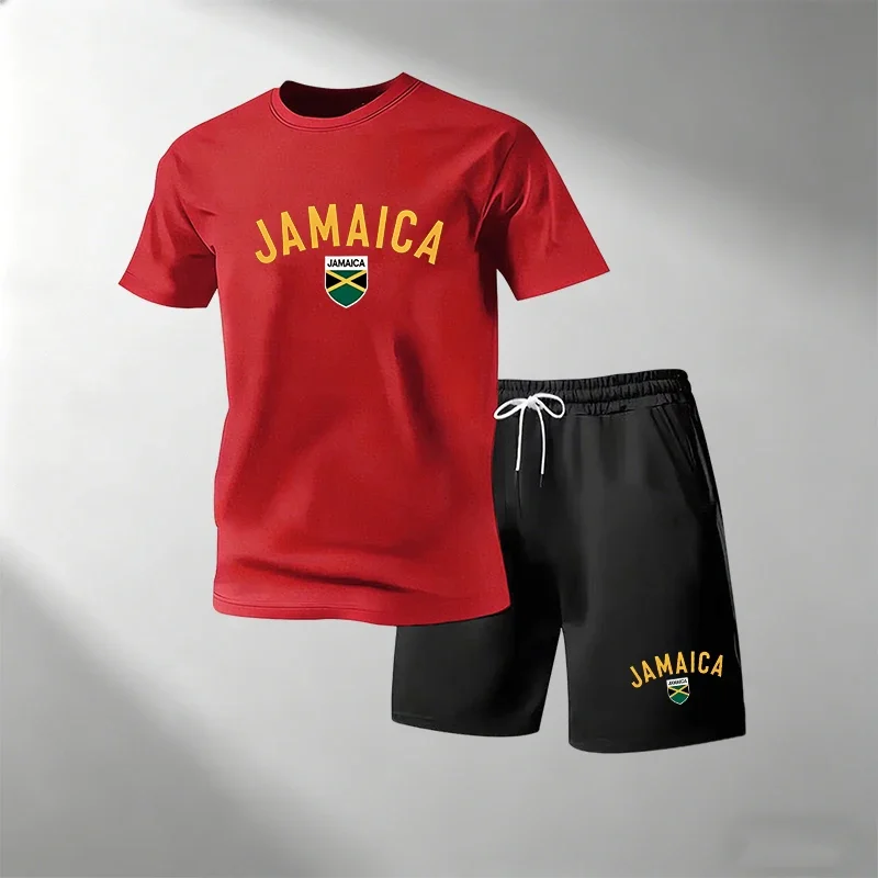 Summer Clothing For Young Men - JAMAICA 남성용 여름 캐주얼 티셔츠 세트