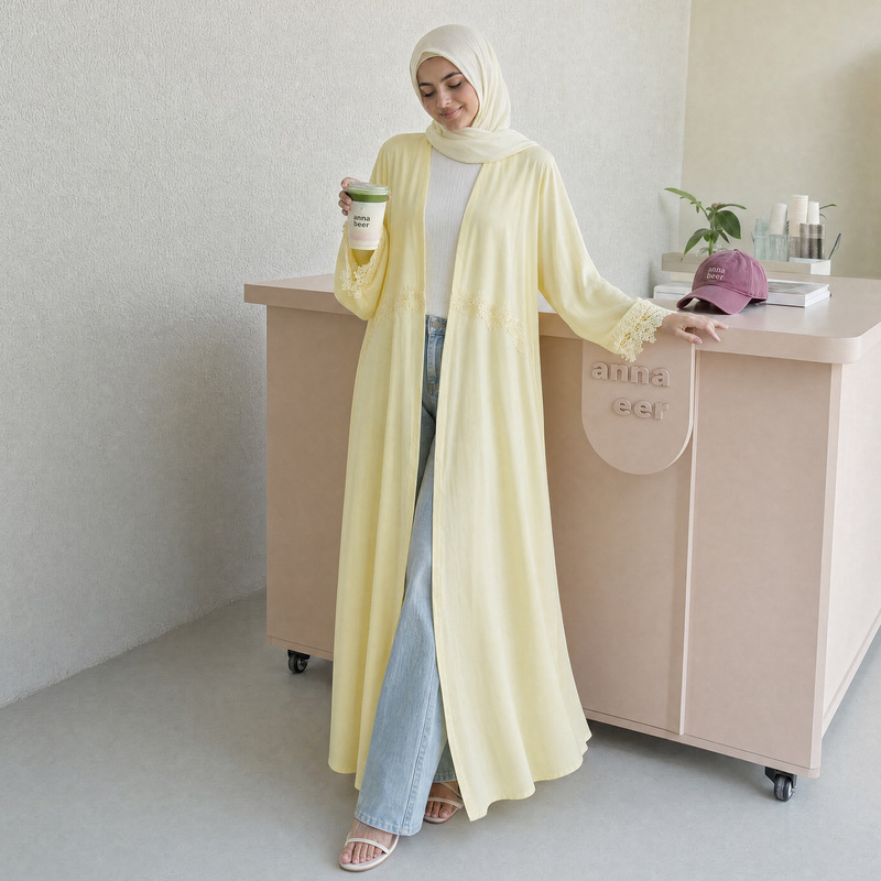 2026 자수 플로럴 무슬림 아바야 드레스 히잡 세트  - Summer Clothing Hijab 리뷰 및 가격