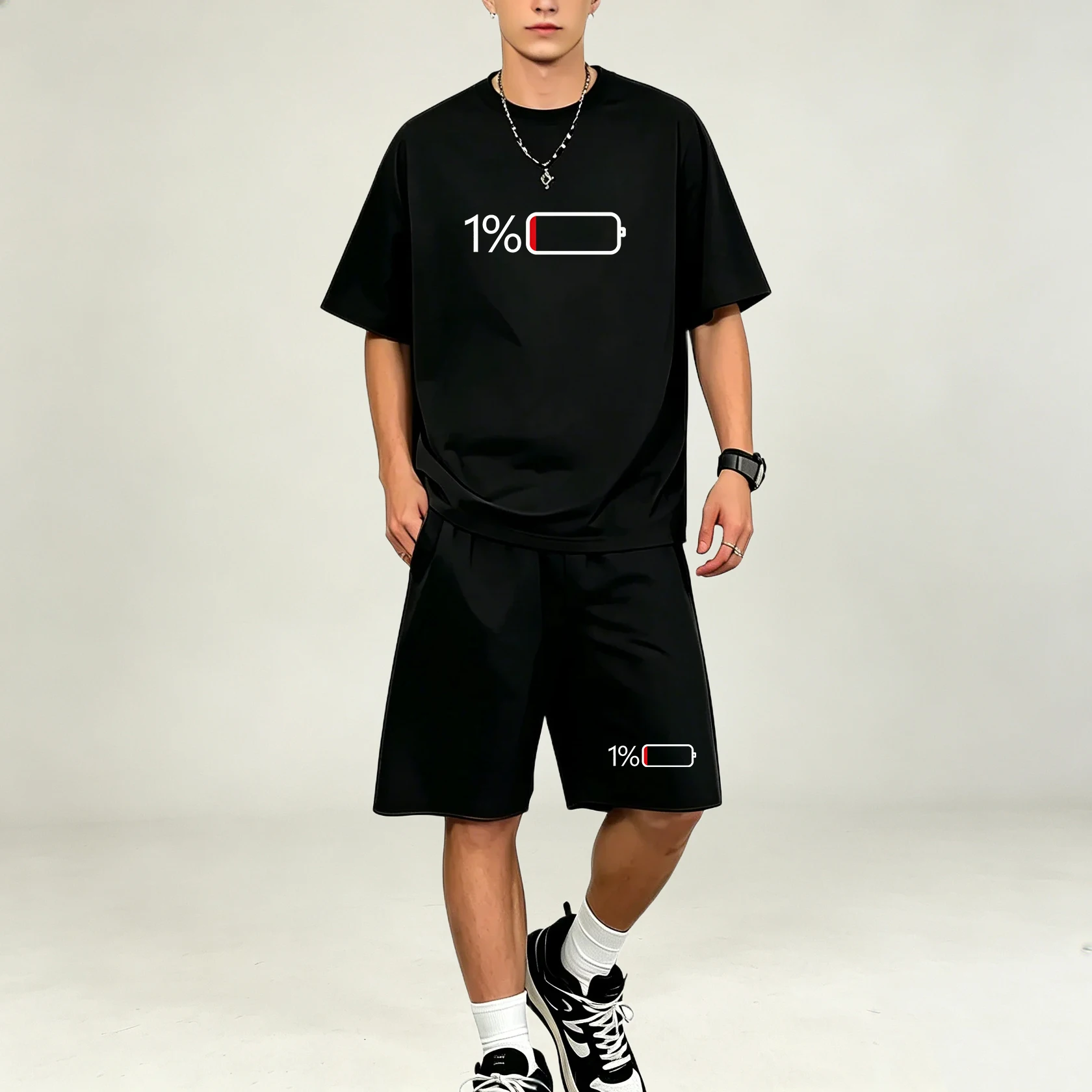 뜨거운 판매 남성 티셔츠 세트 빠른 건조 O 넥 프린트 - Summer Clothing For Young Men 리뷰 및 가격
