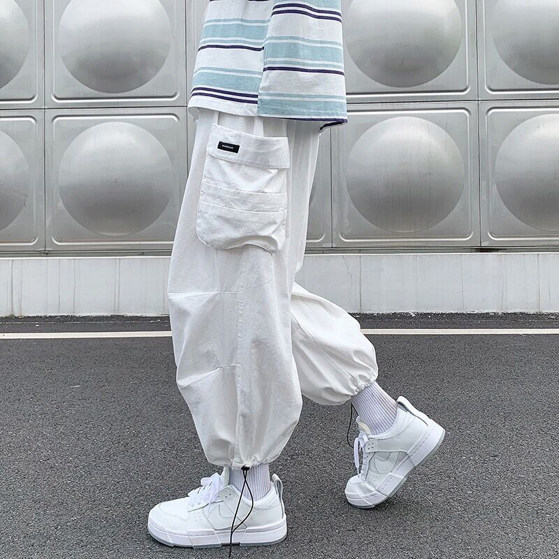 남성 블루머 루즈 카고 팬츠 일본 하라주쿠 배기 스타일 - Summer Clothing Vibes 리뷰 및 가격