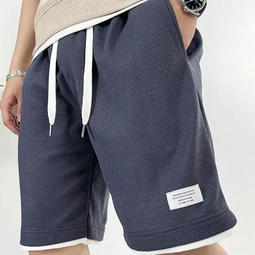 남성용 반바지 블랙 와플 오버사이즈 남성 반바지 XL  - Summer Clothing Deals 리뷰 및 가격