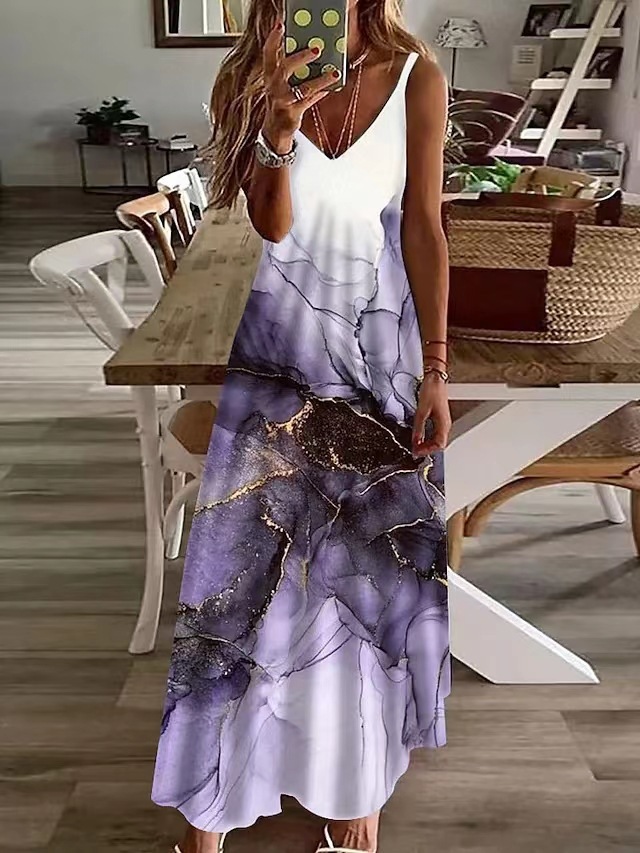 2025 크로스보더 여성 의류 여름 V넥 섹시 A라인  - Summer Clothing For 60 Year Old Woman 리뷰 및 가격