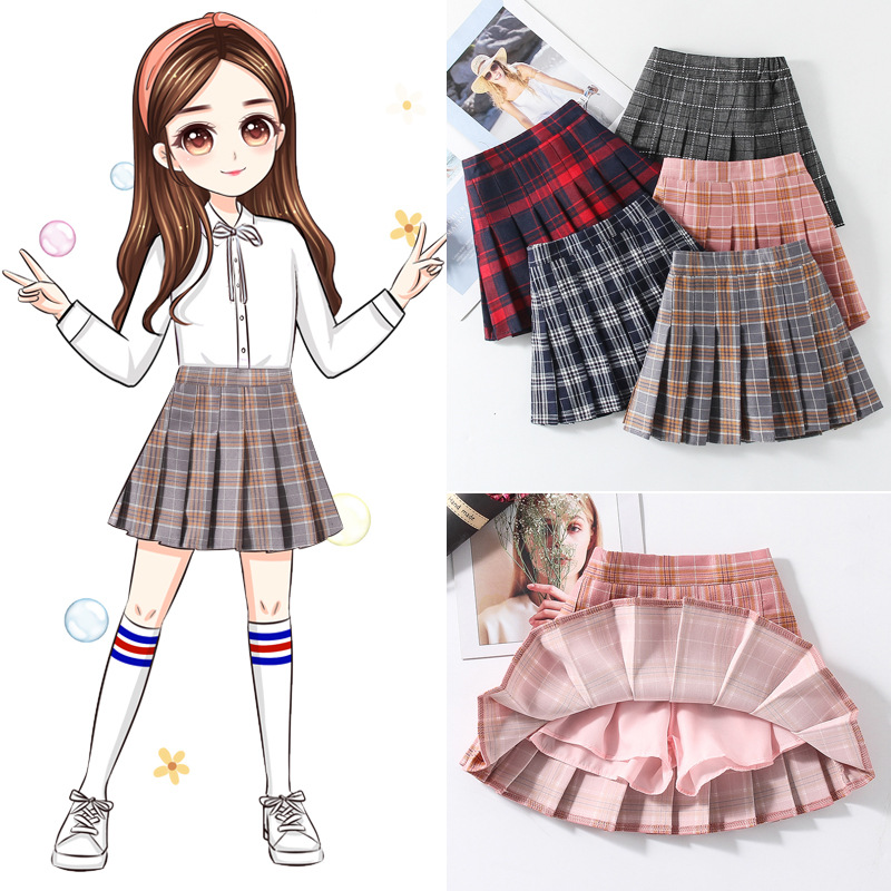 10대 소녀들을 위한 빈티지 스타일의 플리츠 체크무늬  - Summer Clothing Teens 리뷰 및 가격