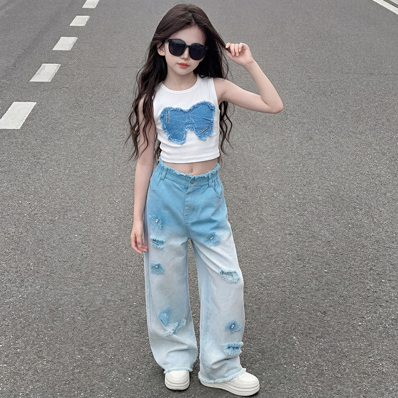 십대 소녀 의류 세트 특가 상품 리본 크롭탑+나비 장식 - Summer Clothing Deals 리뷰 및 가격