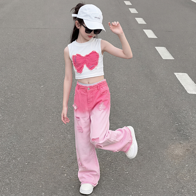 십대 소녀 의류 세트 특가 상품 리본 크롭탑+나비 장식 - Summer Clothing Deals 리뷰 및 가격