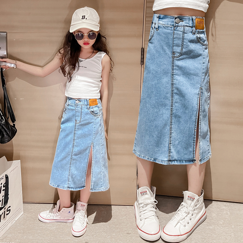 5 6 8 10 12 14 세 십대 소녀 데님 스커트  - Summer Clothing Teens 리뷰 및 가격