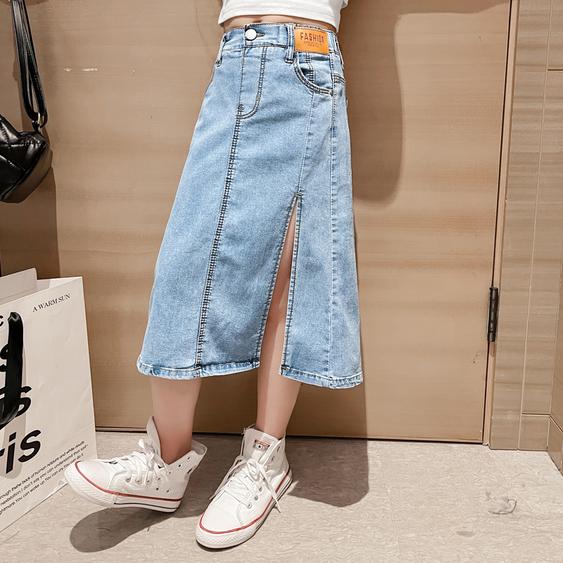 5 6 8 10 12 14 세 십대 소녀 데님 스커트  - Summer Clothing Teens 리뷰 및 가격