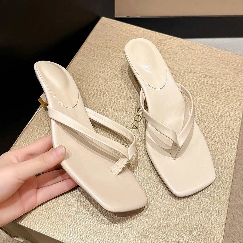 여름 여성 클립 토 슬리퍼 편안한 낮은 굽 슬라이드 슈 - Summer Clothing Modest 리뷰 및 가격