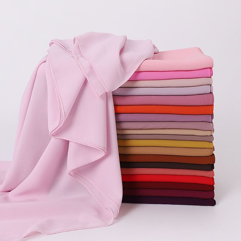 여성용 헤비 쉬폰 스퀘어 스카프, 무슬림 히잡, 언더스 - Summer Clothing Hijab 리뷰 및 가격