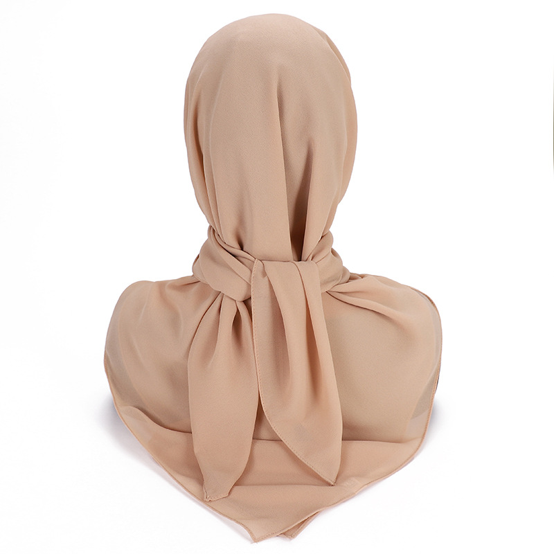 여성용 헤비 쉬폰 스퀘어 스카프, 무슬림 히잡, 언더스 - Summer Clothing Hijab 리뷰 및 가격