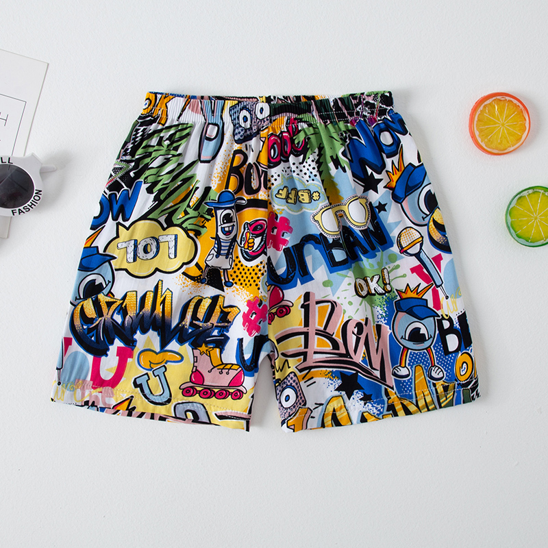 여름 아동용 컬러 프린팅 얇은 비치 반바지 남녀 아동용 - Summer Clothing Toddler 리뷰 및 가격