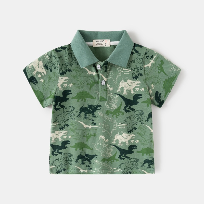남아 여름 반팔 폴로셔츠 2026 신상 올오버 프린트  - Summer Clothing Toddler 리뷰 및 가격