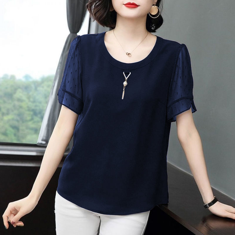 캐주얼 솔리드 컬러 올 매치 셔츠 여성 의류 느슨한 여 - Summer Clothing For 60 Year Old Woman 리뷰 및 가격