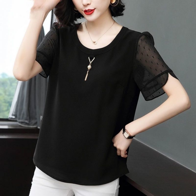 캐주얼 솔리드 컬러 올 매치 셔츠 여성 의류 느슨한 여 - Summer Clothing For 60 Year Old Woman 리뷰 및 가격