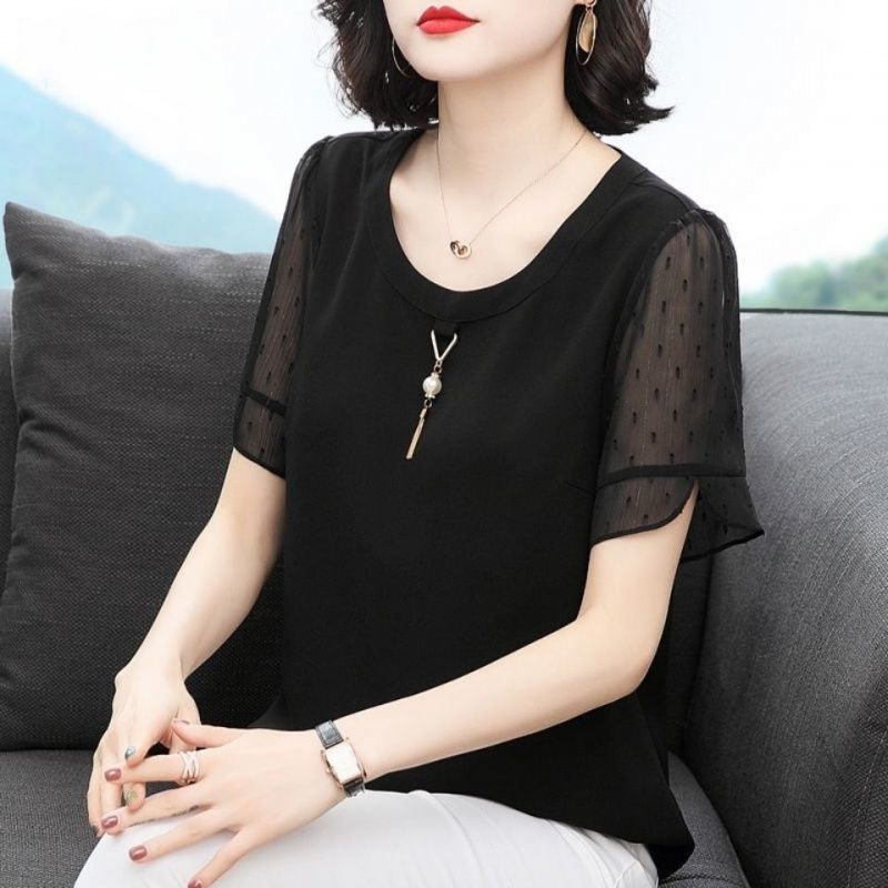 캐주얼 솔리드 컬러 올 매치 셔츠 여성 의류 느슨한 여 - Summer Clothing For 60 Year Old Woman 리뷰 및 가격