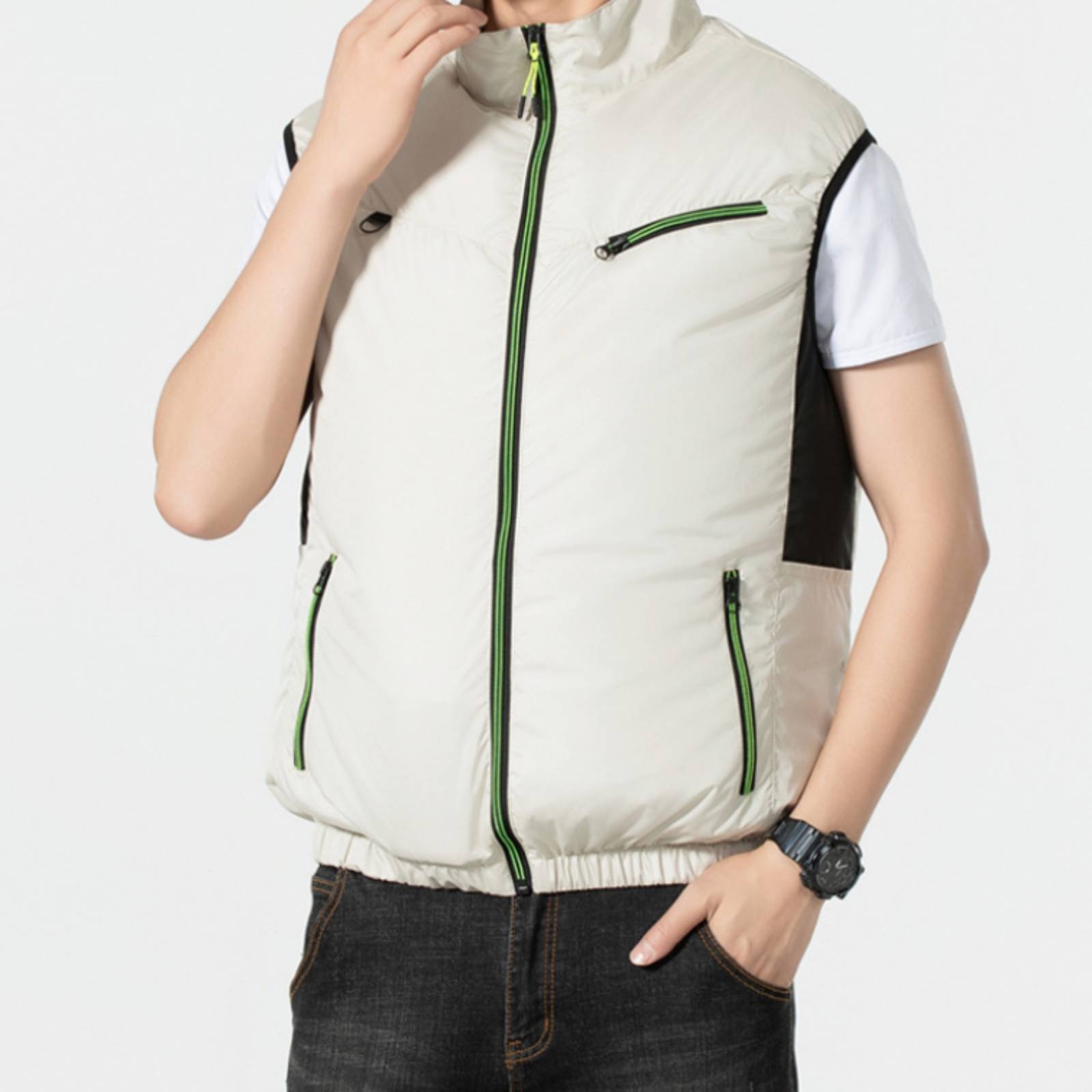 남성용 쿨링 베스트, 메쉬 사이드 패널, 지퍼 앞주머니 - Summer Clothing Wear 리뷰 및 가격