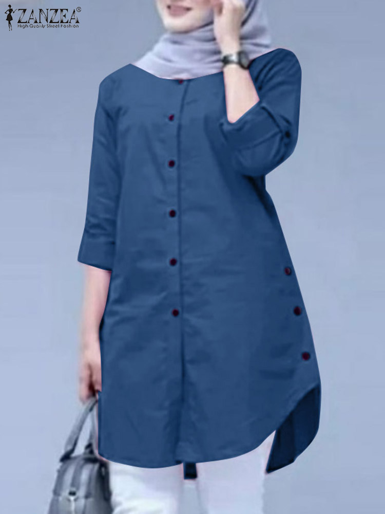 2026 ZANZEA 봄 셔츠 패션 여성 O넥 긴팔 탑 - Summer Clothing Hijab 리뷰 및 가격