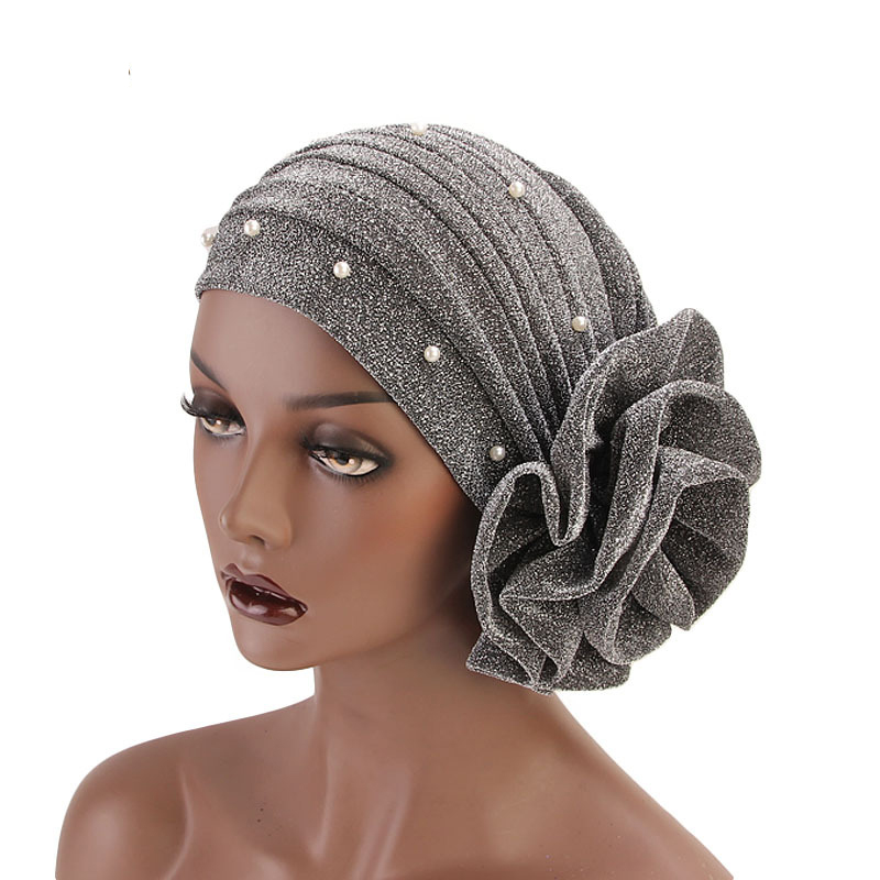 여름 구슬 꽃 여성 터번 모자 신축성있는 여성 Head - Summer Clothing Hijab 리뷰 및 가격