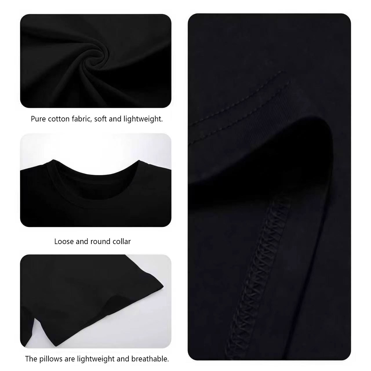 두껍고 편안한 라운드넥 디자인의 캐주얼 반팔 티셔츠,  - Summer Clothing Deals 리뷰 및 가격